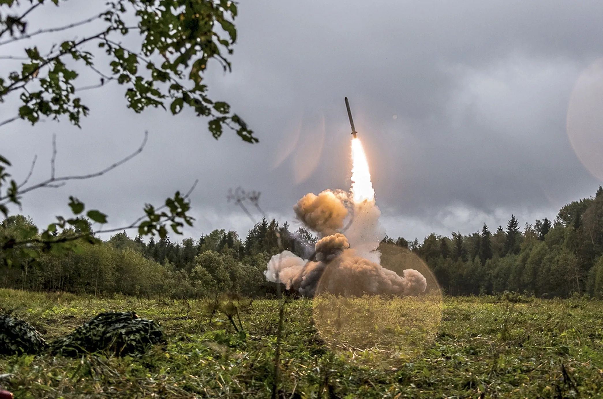 A Russian Iskander-K missile launched during a military exercise in Russia, in 2017.