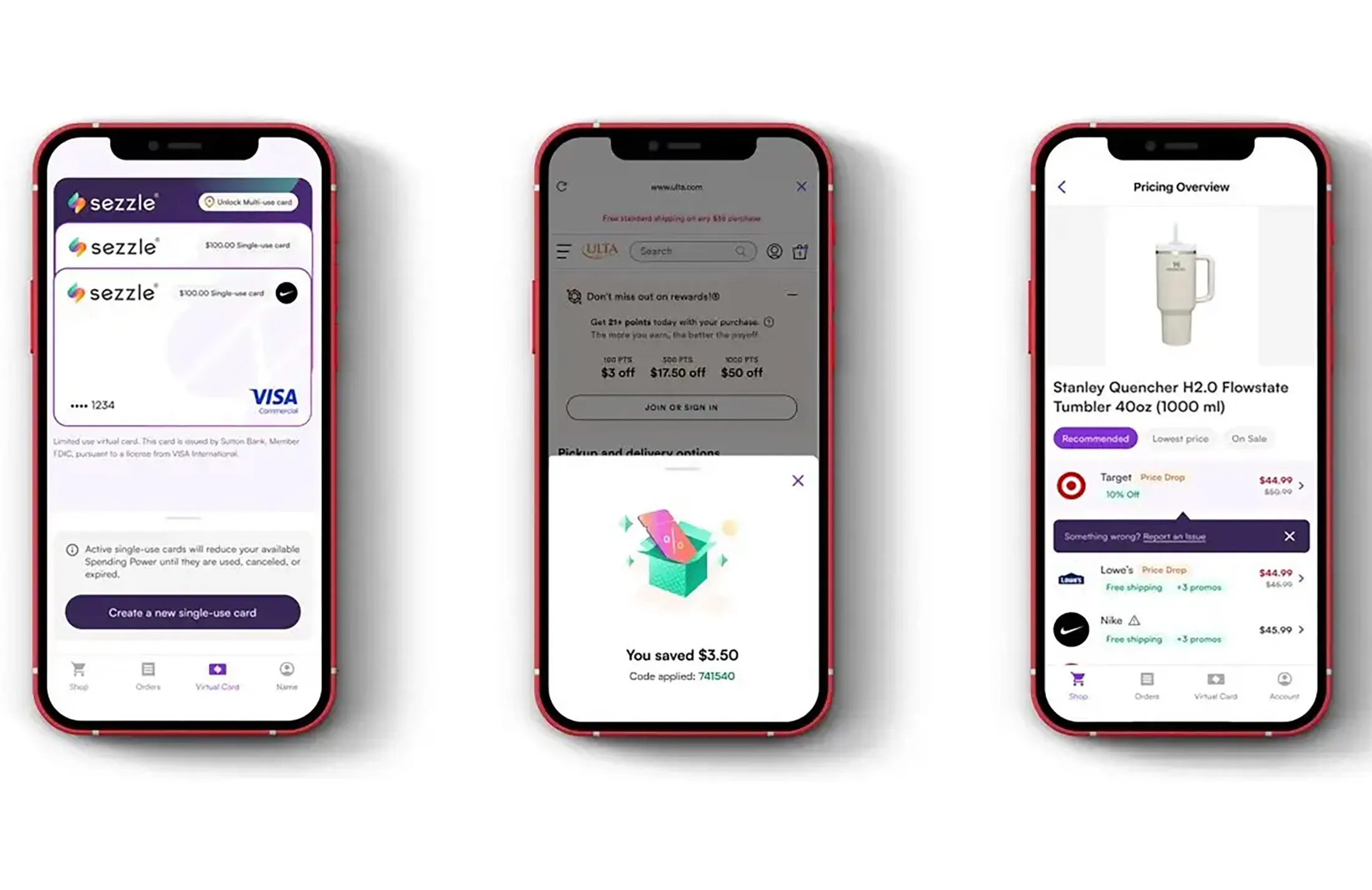 Sezzle, the buy now, pay later firm app.