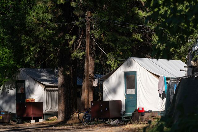 Employee tent cabins at Yosemite.