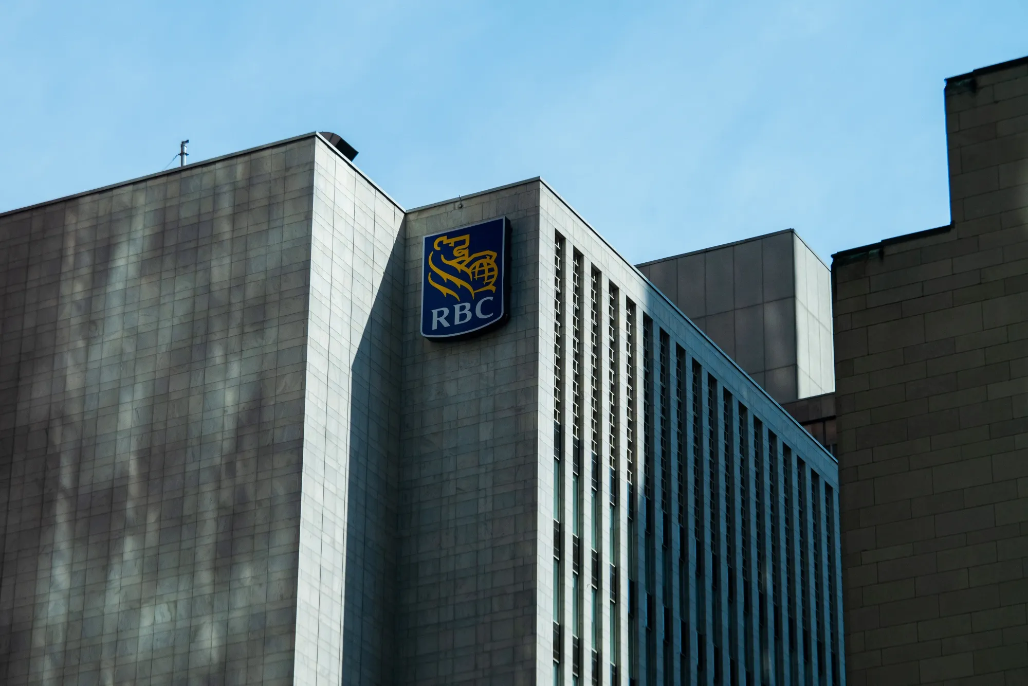 The Royal Bank of Canada (RBC) headquarters in the financial district of Toronto.