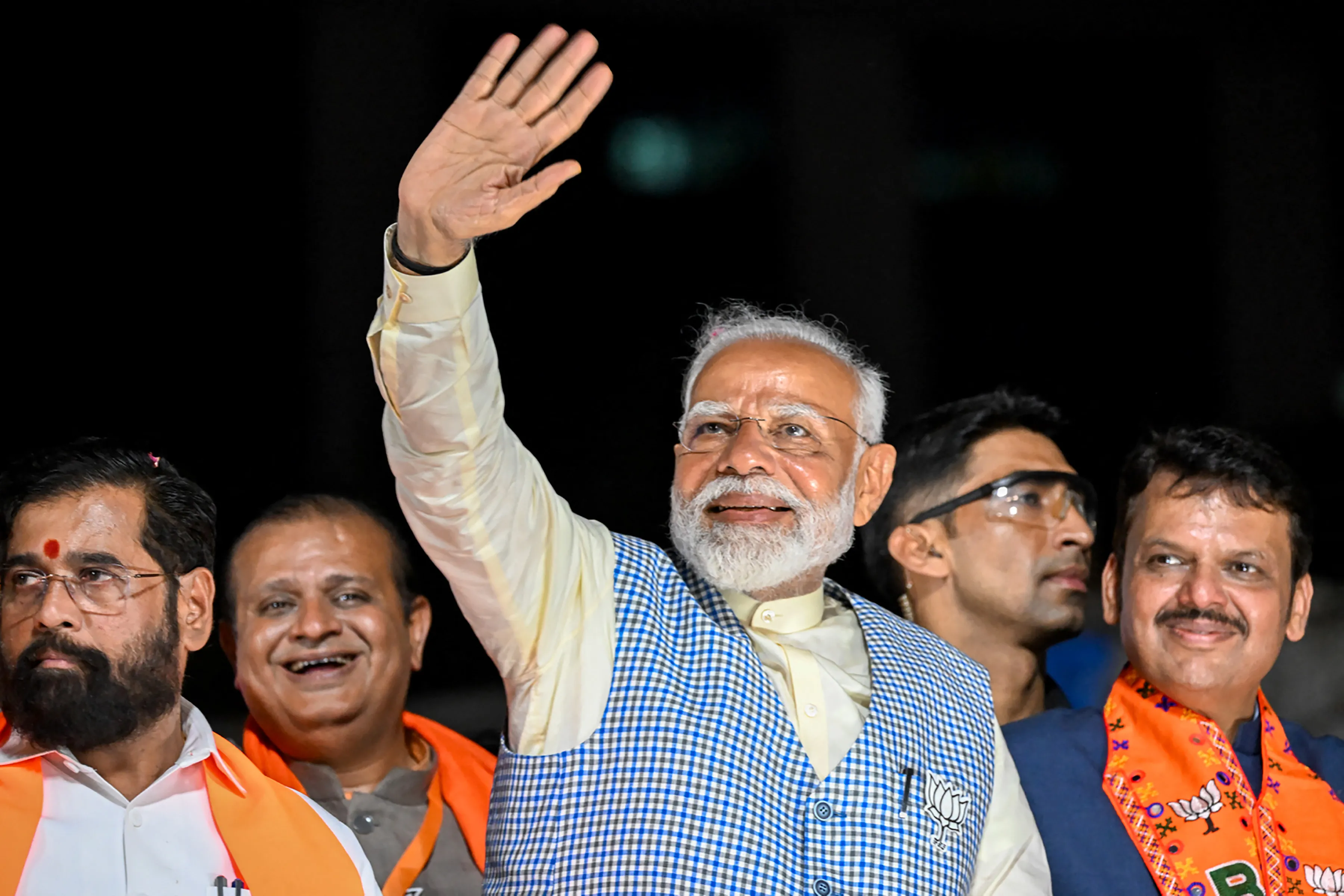 Narendra Modi&nbsp; in Mumbai on May 15.