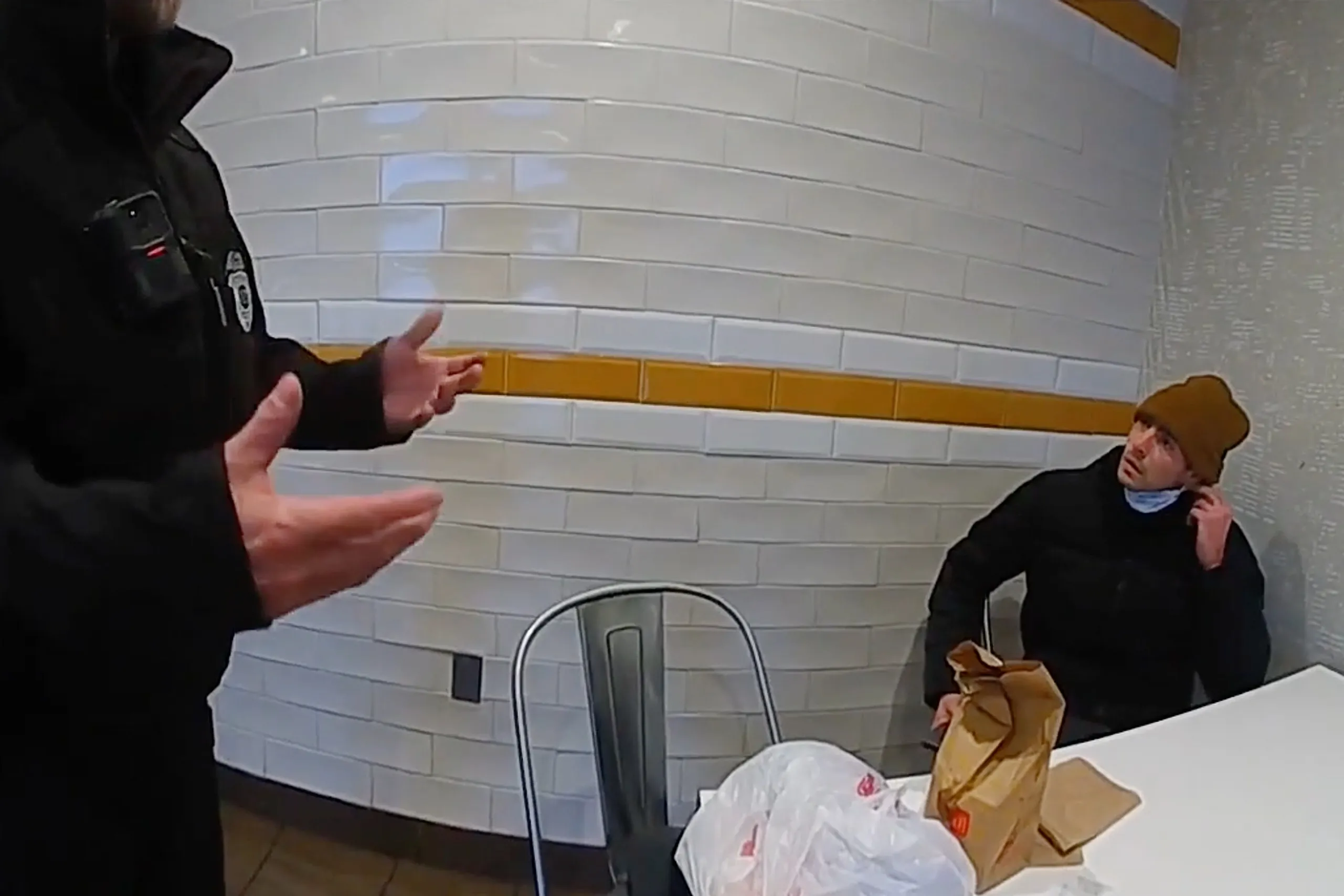 Luigi Mangione at a McDonald's in Altoona, Pennsylvania, in an image taken from video released by Pennsylvania State Police,&nbsp;on Dec. 9, 2024.&nbsp;