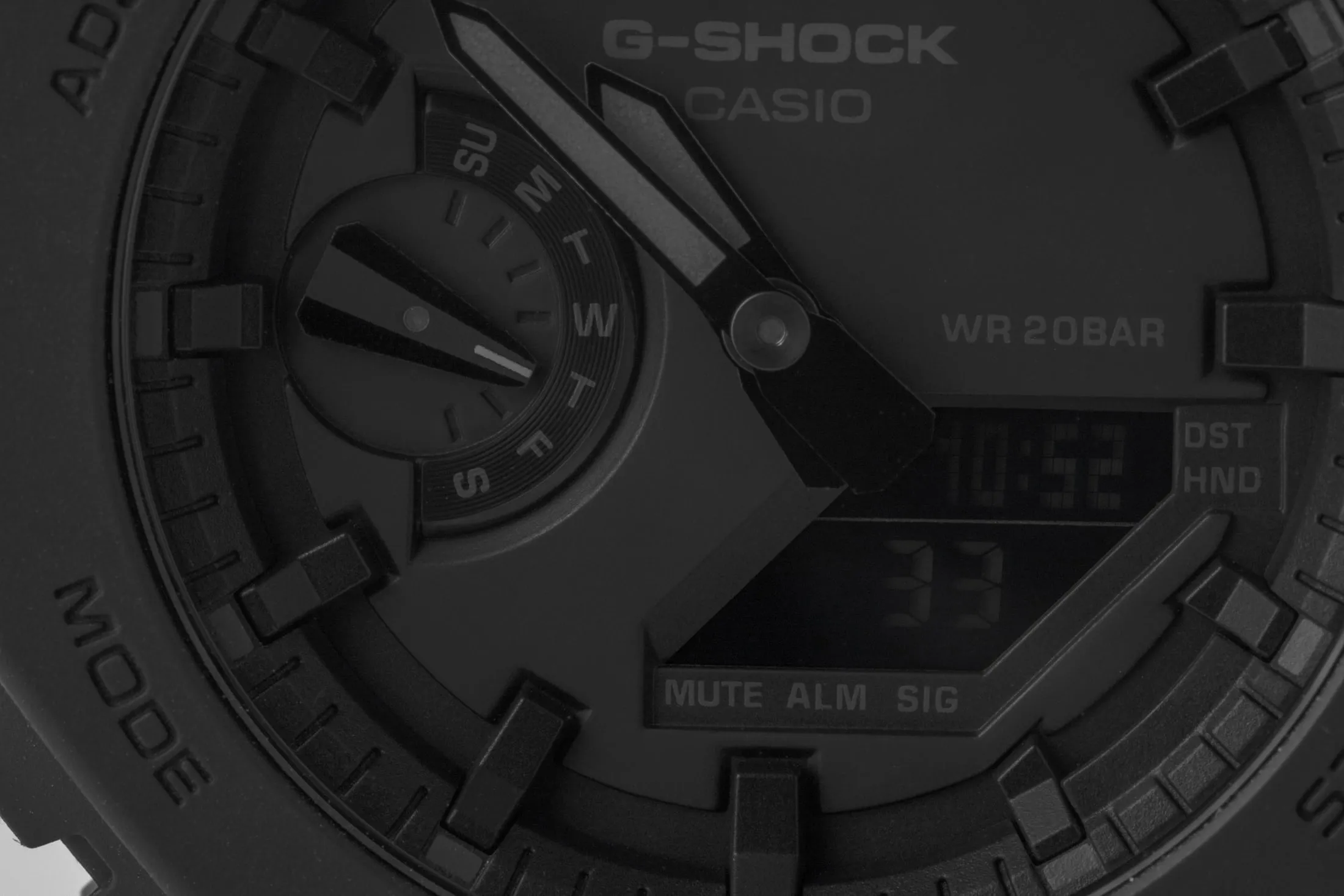 時計 CASIO G-SHOCK GA-2100 Black Out GA2100BCE-1A | All Black G-SHOCK Watch with Nylon Wrist Band