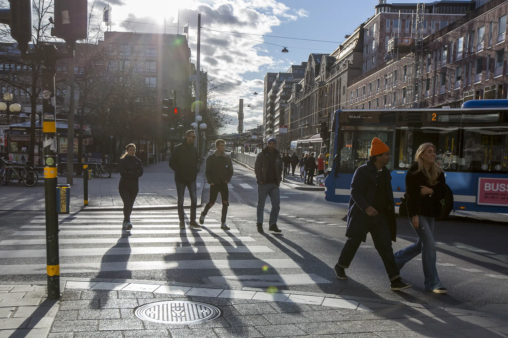 Pedestrians in Stockholm,