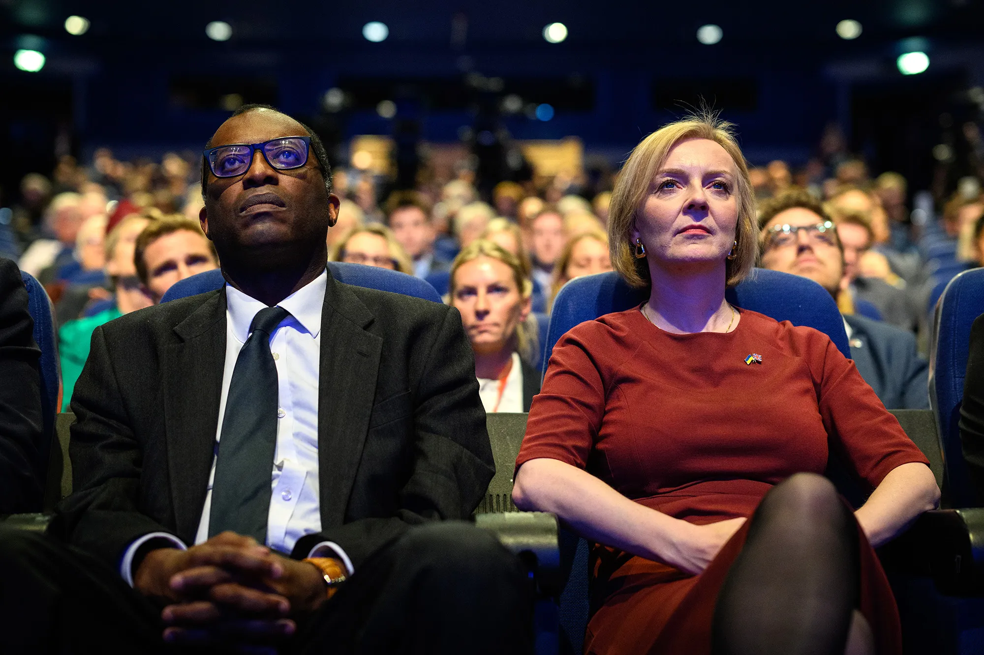 UK Prime Minister Liz Truss, right, and Chancellor of the Exchequer Kwasi Kwarteng.