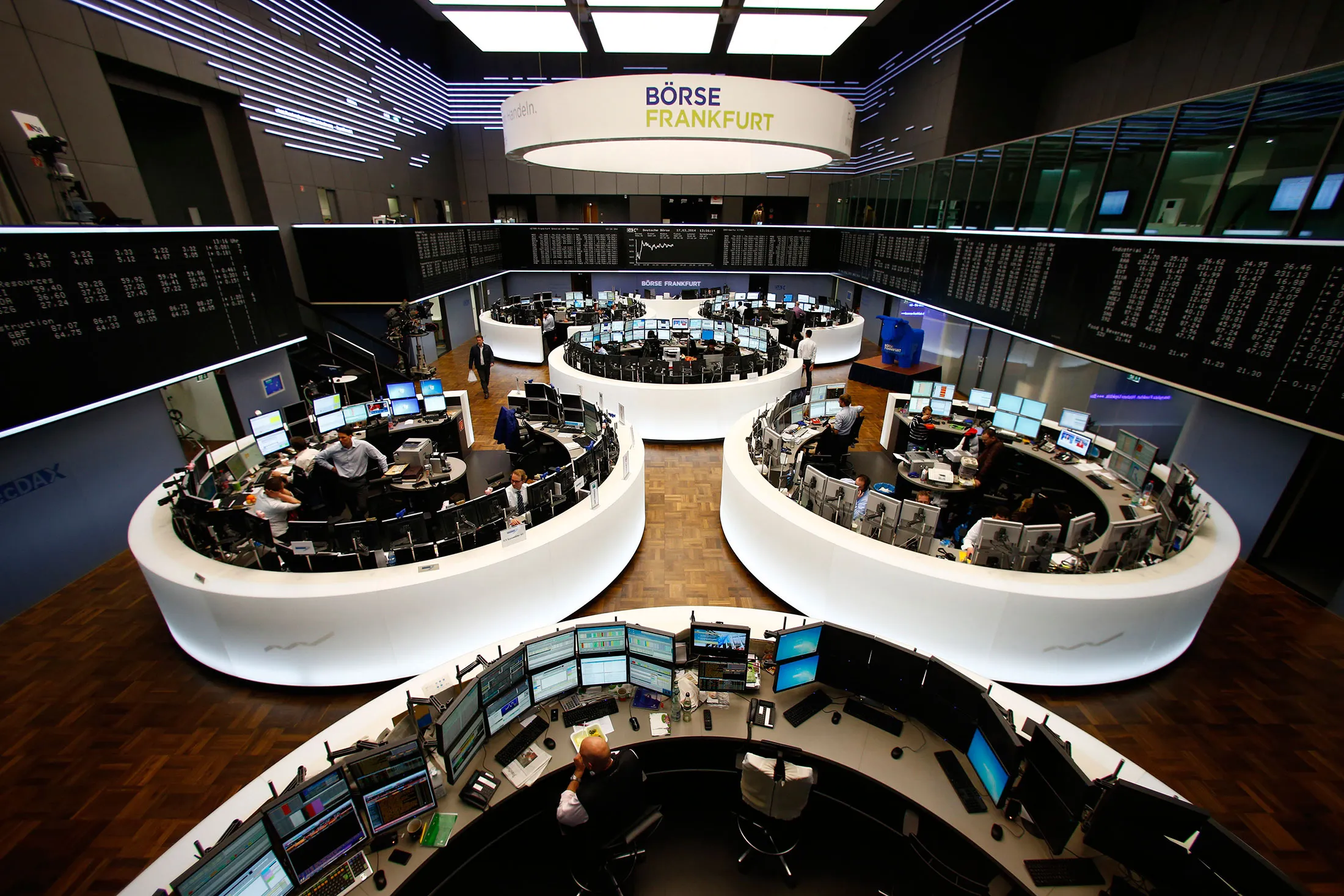 Frankfurt Stock Exchange Reaction Following Crimea Referendum