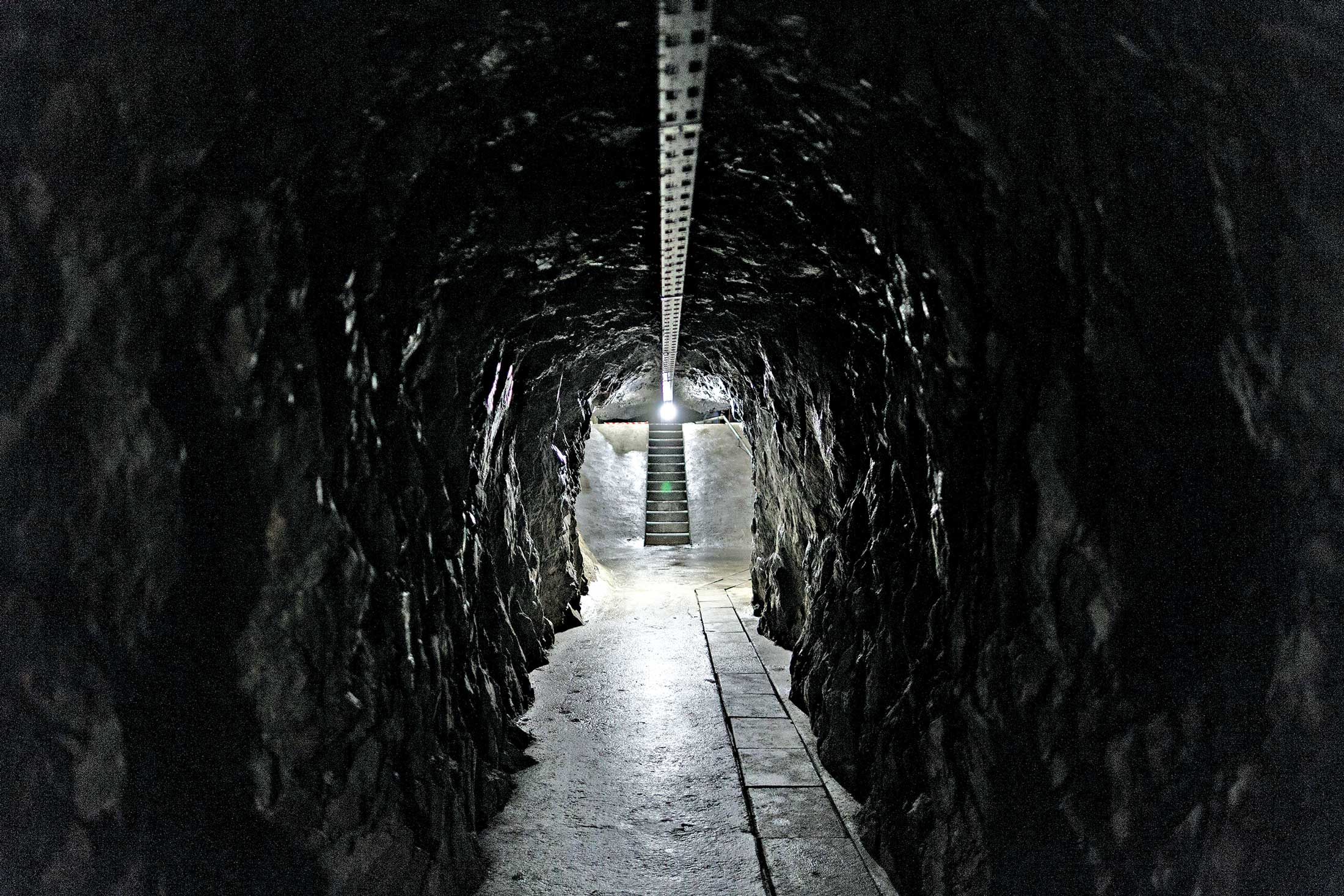 Tunnel leading to a&nbsp;storage facility in Amsteg, Switzerland