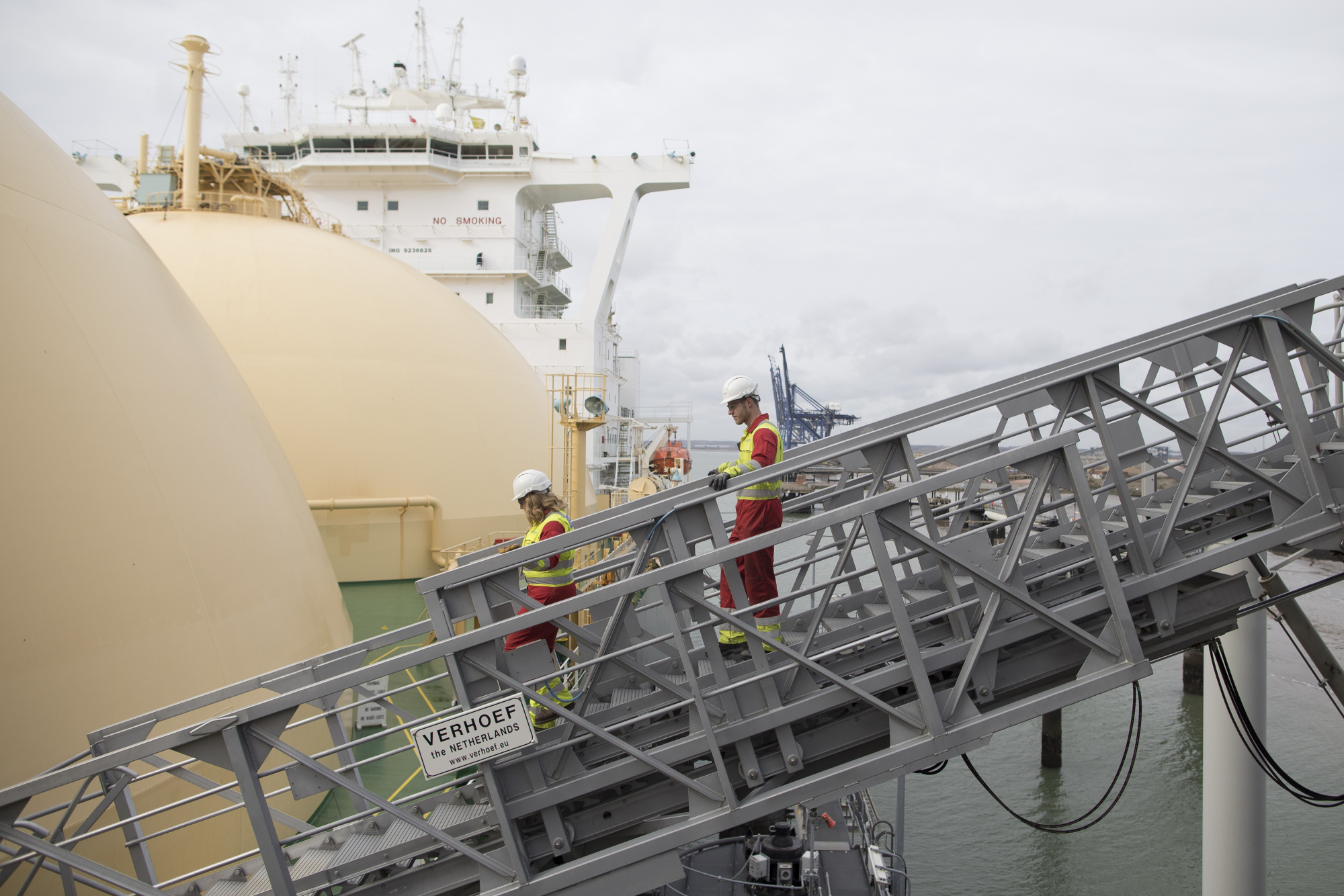 Shipment Of Liquefied Natural Gas (LNG) Arrives At National Grid Plc's GrainLNG Plant 