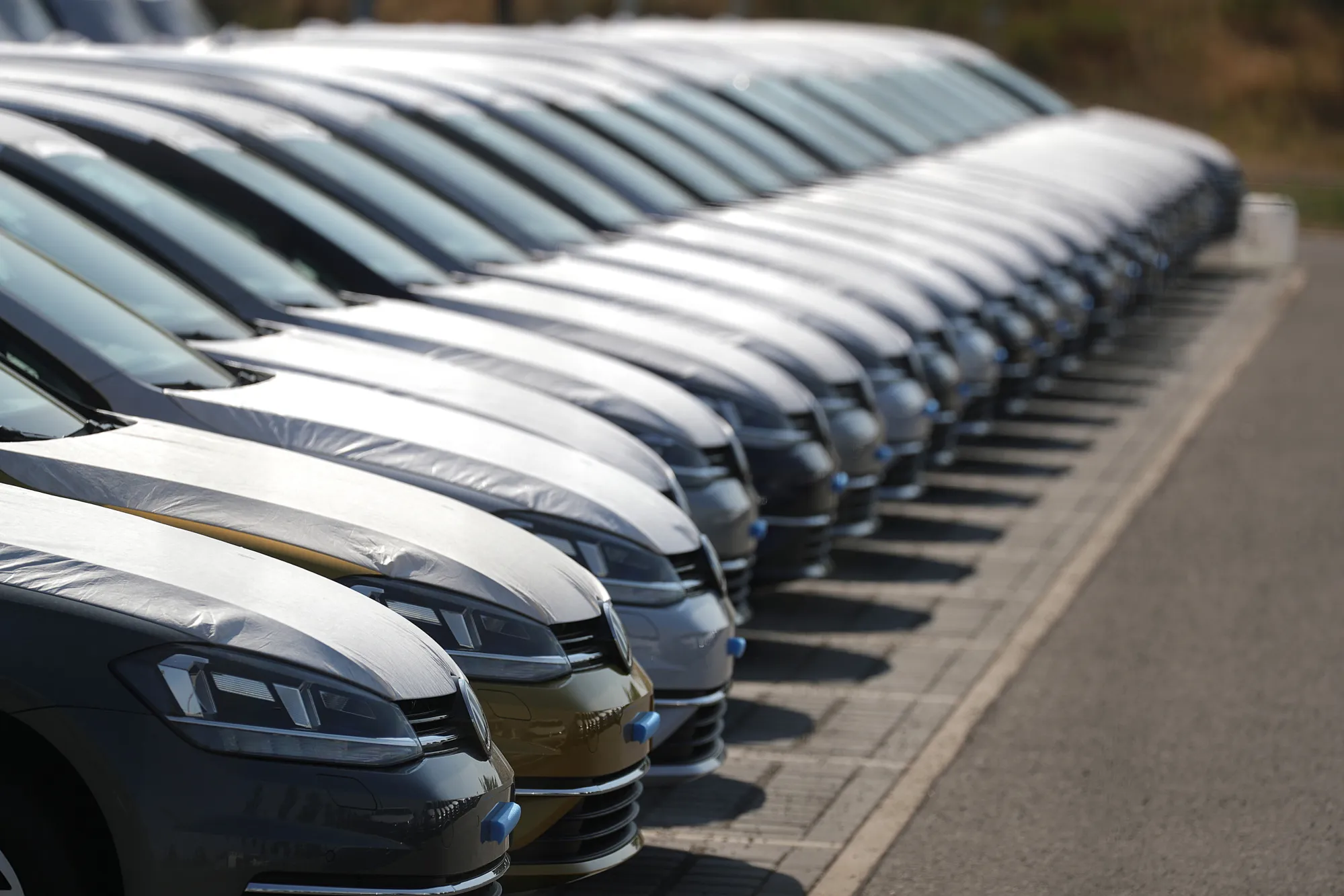 Volkswagen AG Automobiles Stockpiled Ahead Of Emissions Testing 