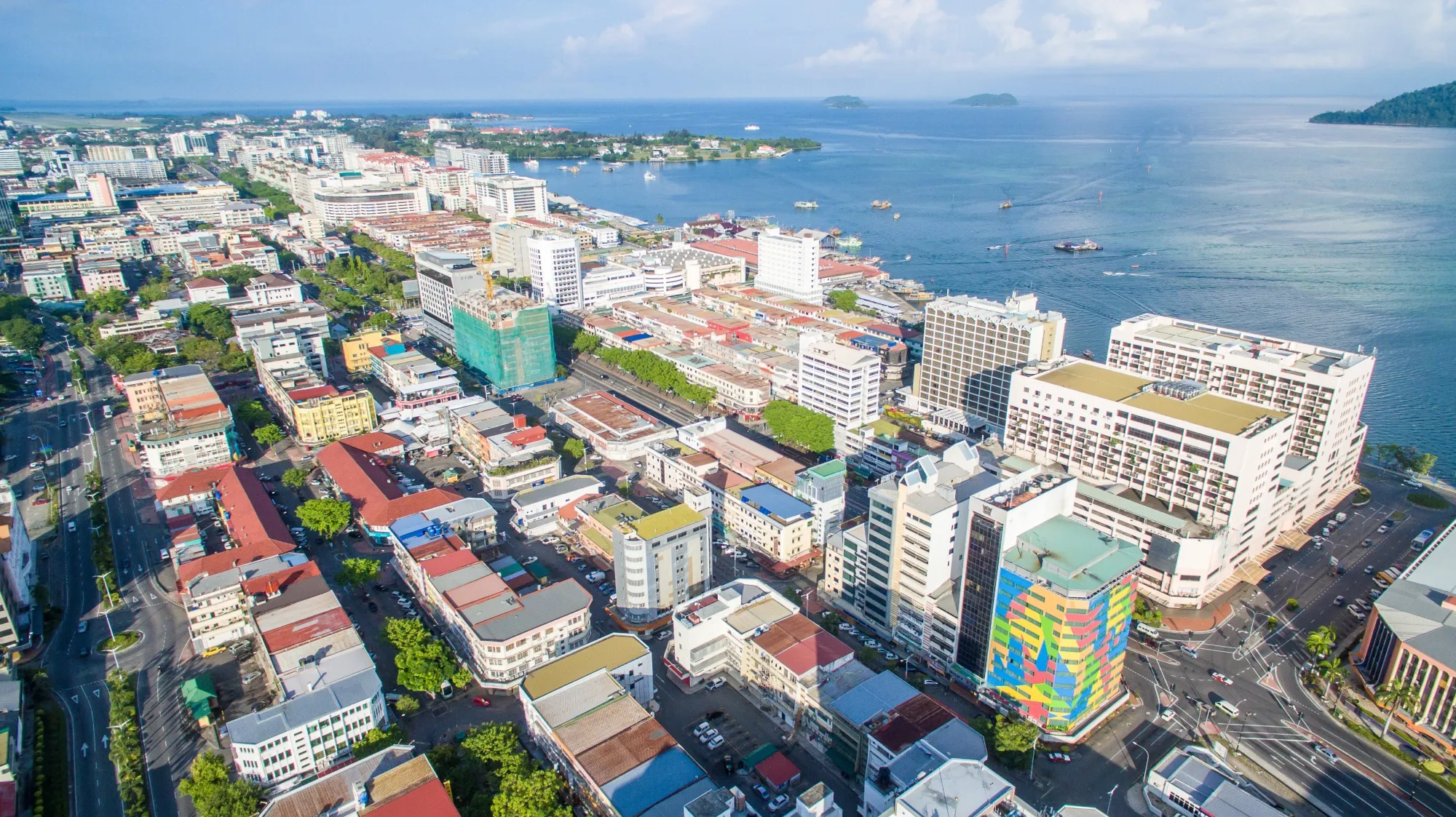Kota Kinabalu, capital of Sabah, Borneo.