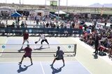 A Professional Pickleball Association (PPA) tournament match played at the Legacy Sports facilities in Mesa, Arizona, on Feb. 18.