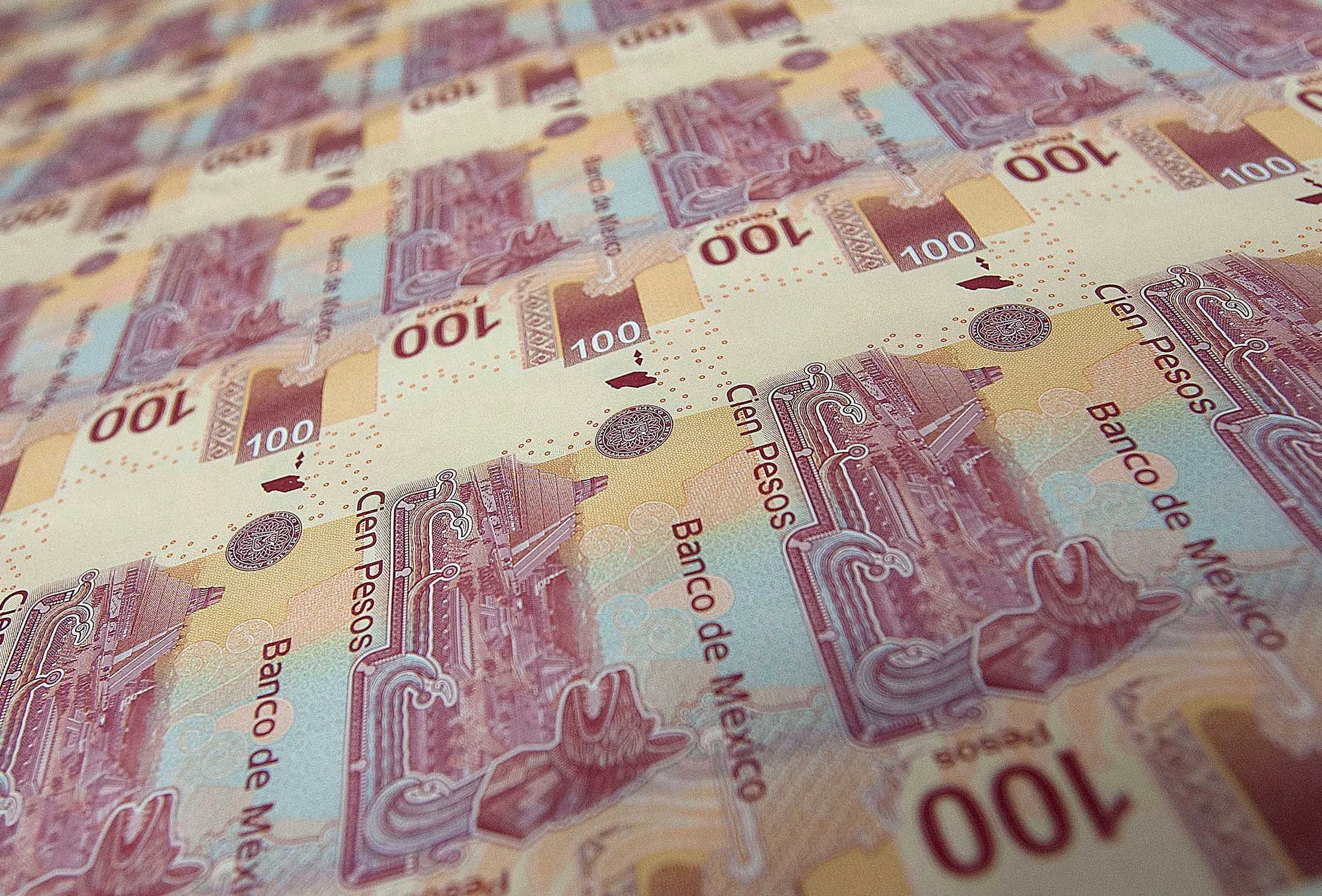 Mexican Pesos are printed in Mexico City.
