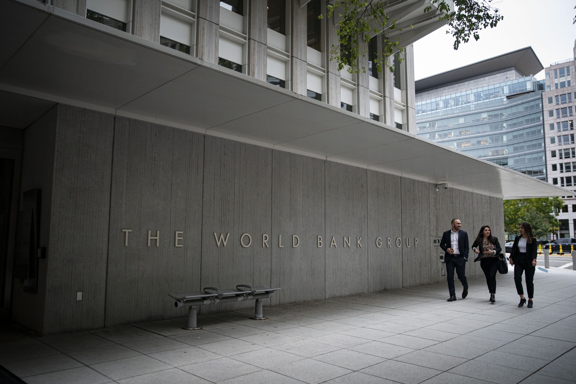 The World Bank Group headquarters in Washington, D.C., U.S., on Monday, Oct. 11, 2021. The International Monetary Fund said the risks to a broad global economic recovery are rising due to a persistent divide in vaccinations, accelerating inflation and burgeoning debt that all threaten to leave developing countries far behind.
