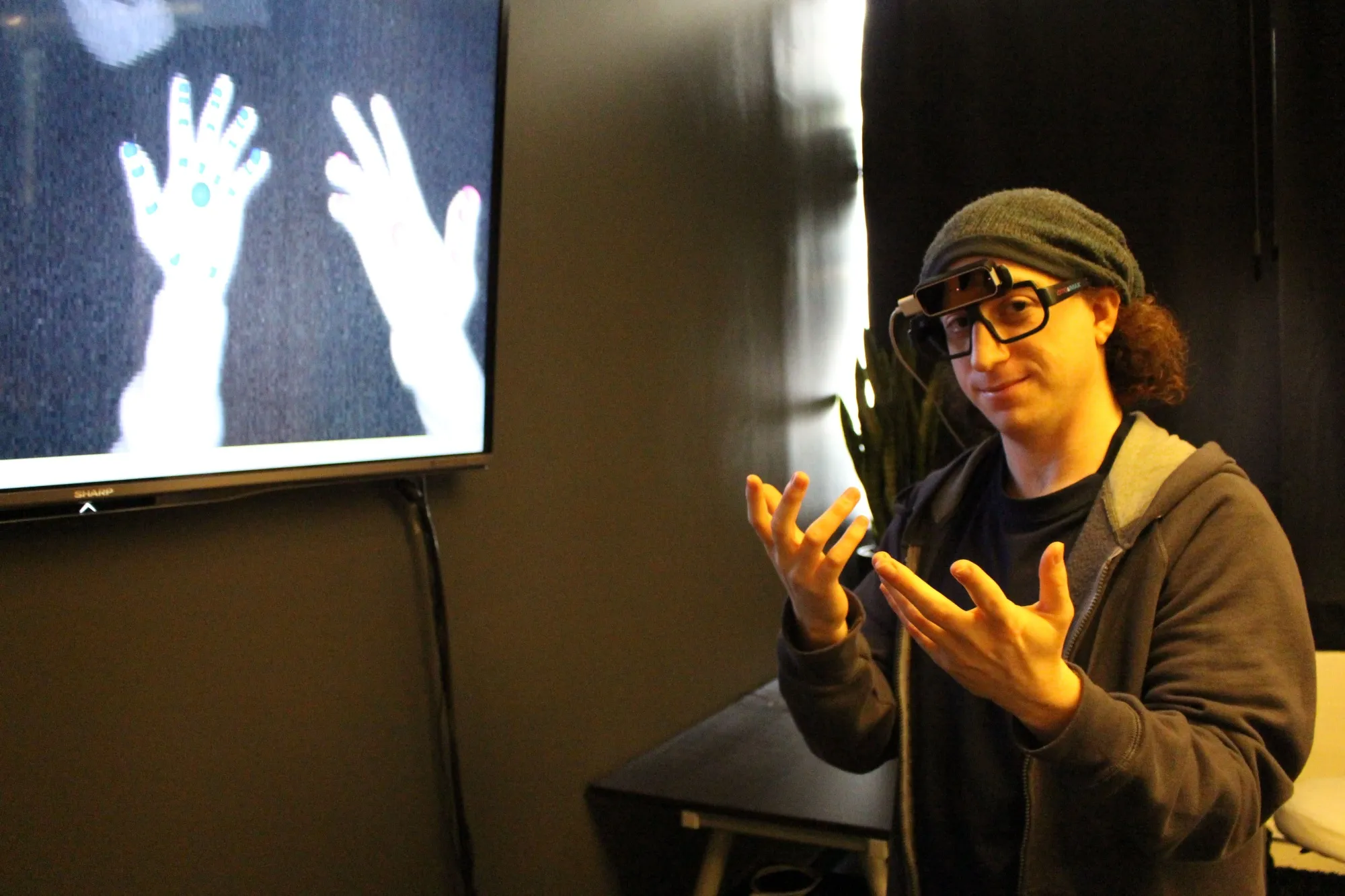 Midjourney founder David Holz at Leap Motion's headquarters in&nbsp;2016.