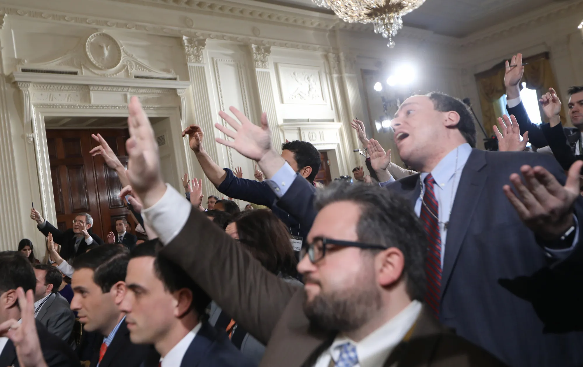 Who likes solo presidential news conferences? Show of hands?
