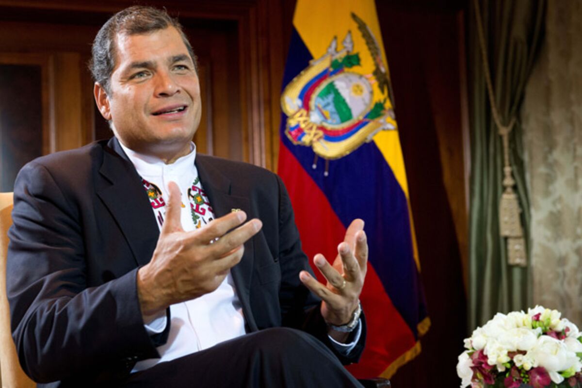 Ecuadorian President's Epic Chutzpah From Snowden to Chevron Bloomberg