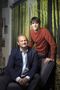 Steve Cliffe, chief executive officer of Ultrahaptics Ltd., left, and Tom Carter, chief technical officer and co-founder of Ultrahaptics Ltd. pose for a photograph in this image provided to the media on Monday, Feb. 1, 2016. Photographer Adrian Sherratt/Ultrahaptics Ltd.