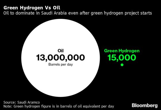 Saudi Green Hydrogen Plan Won’t Erode Oil’s Dominance