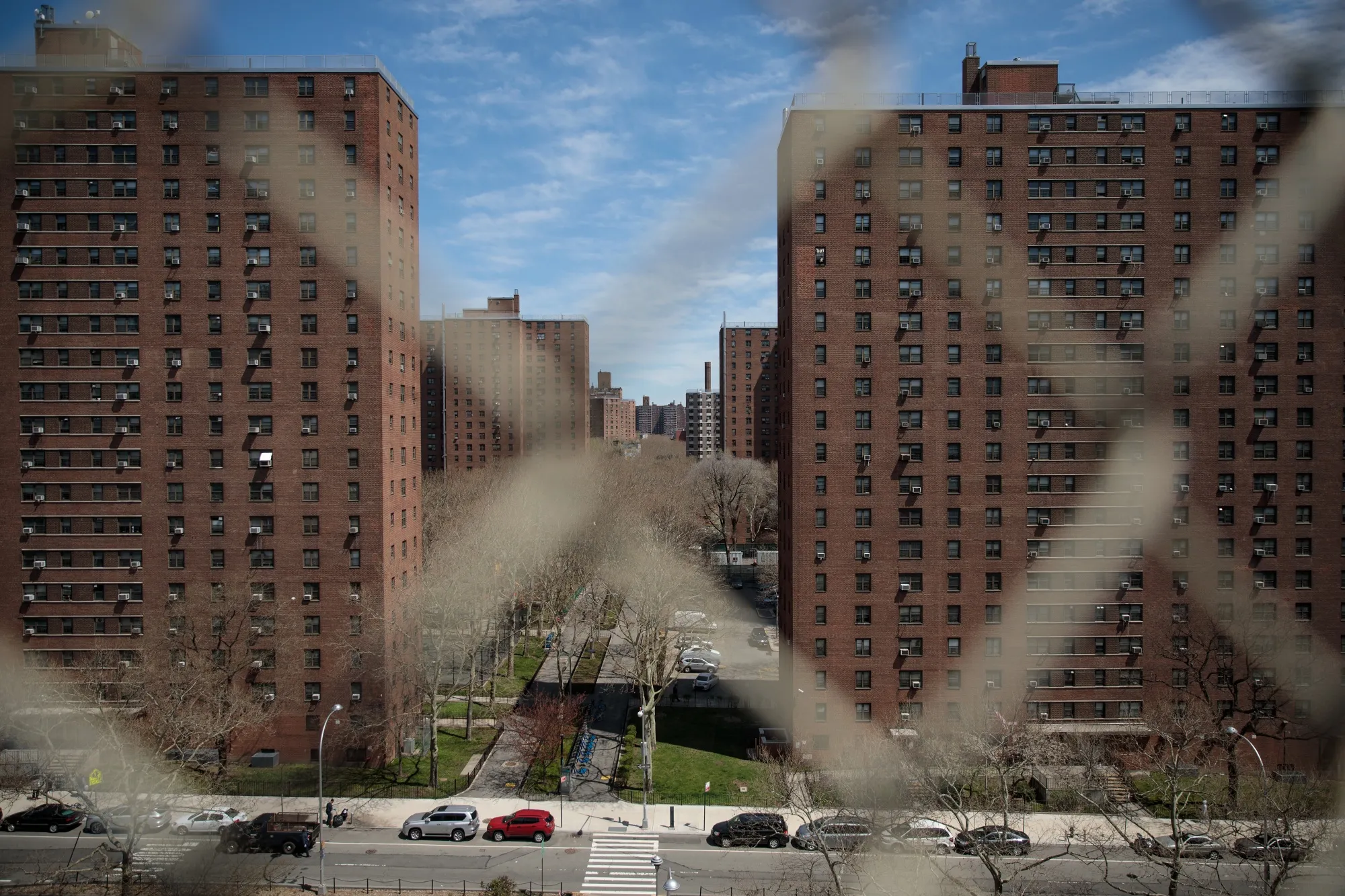 Henry Rutgers Houses, a public housing development built and maintained by the New York City Housing Authority (NYCHA), stand in in the Lower East Side of Manhattan, April 26, 2018 in New York City.&nbsp;