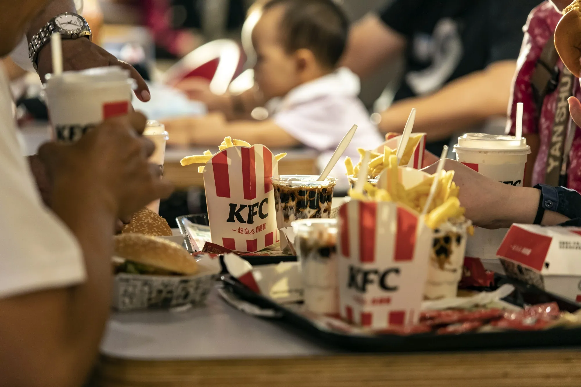 Customers at a KFC restaurant in Xi’an.
