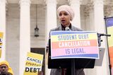 Student Loan Borrowers And Advocates Gather For The People's Rally To Cancel Student Debt During The Supreme Court Hearings On Student Debt Relief