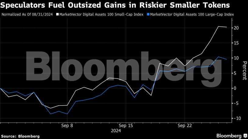Speculators Fuel Outsized Gains in Riskier Smaller Tokens