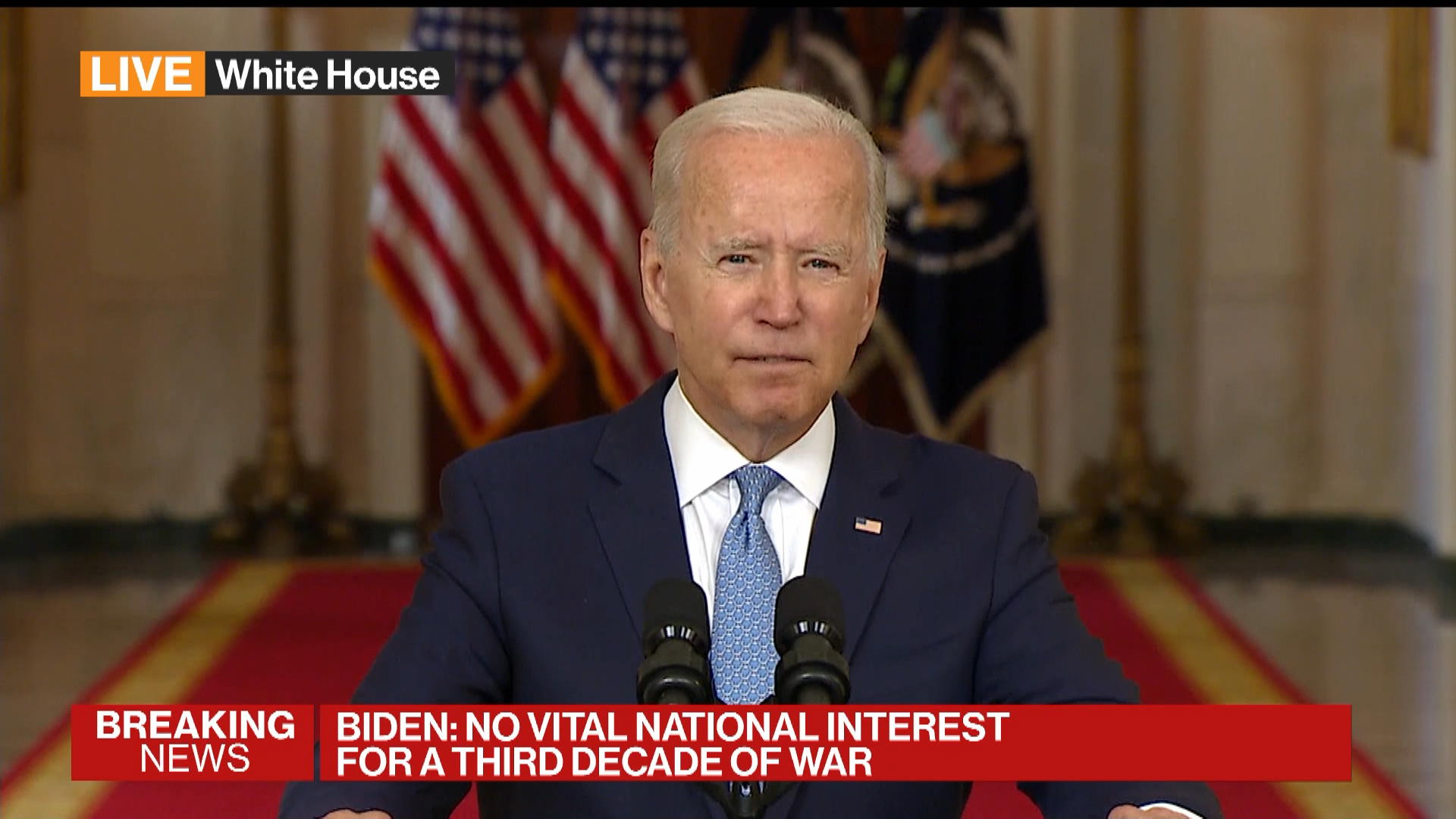 Watch Biden Defends Afghan Exit: 'It Was Time To End This War' - Bloomberg