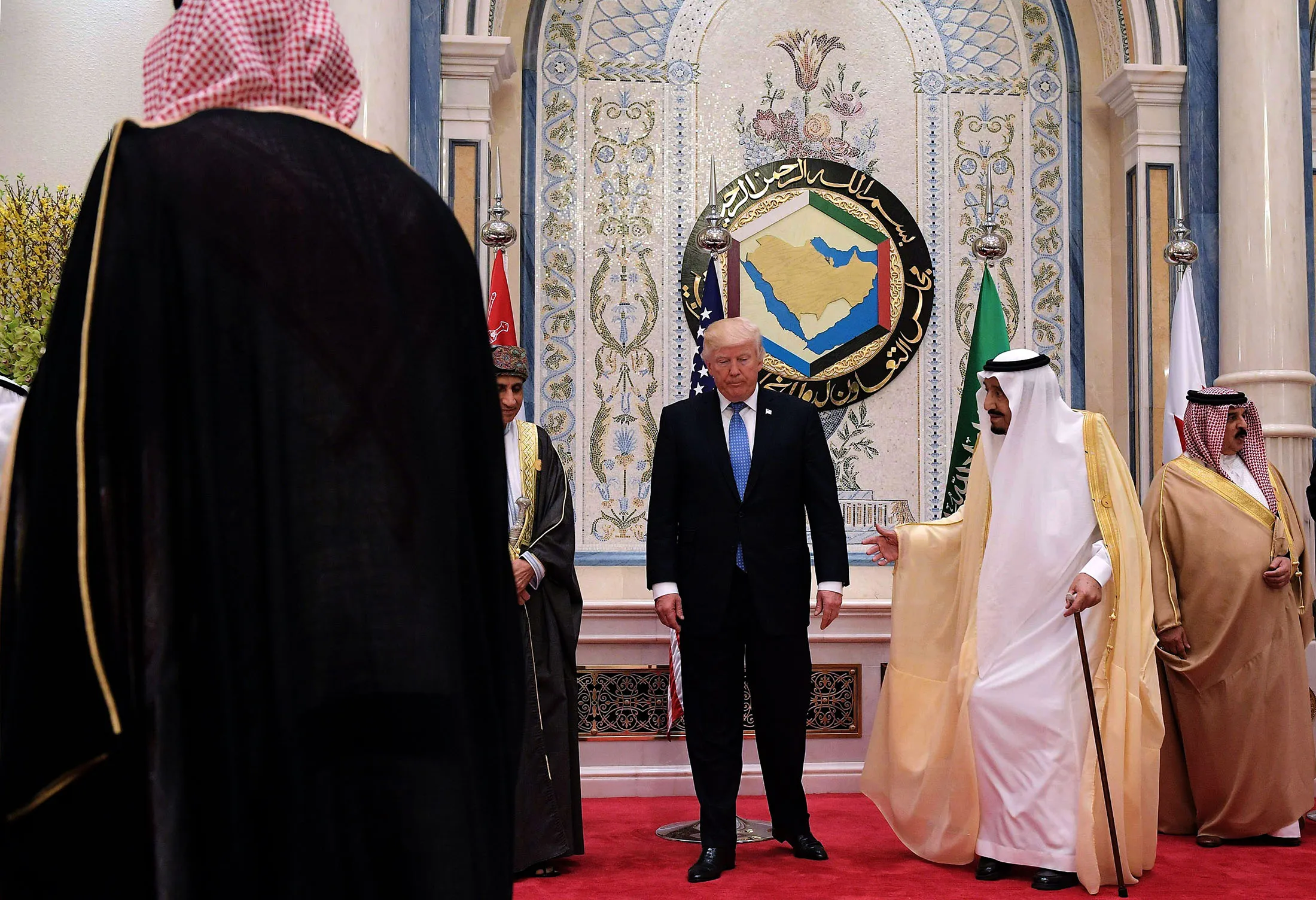 Donald Trump and Salman bin Abdulaziz al-Saud in Riyadh on May 21, 2017.
