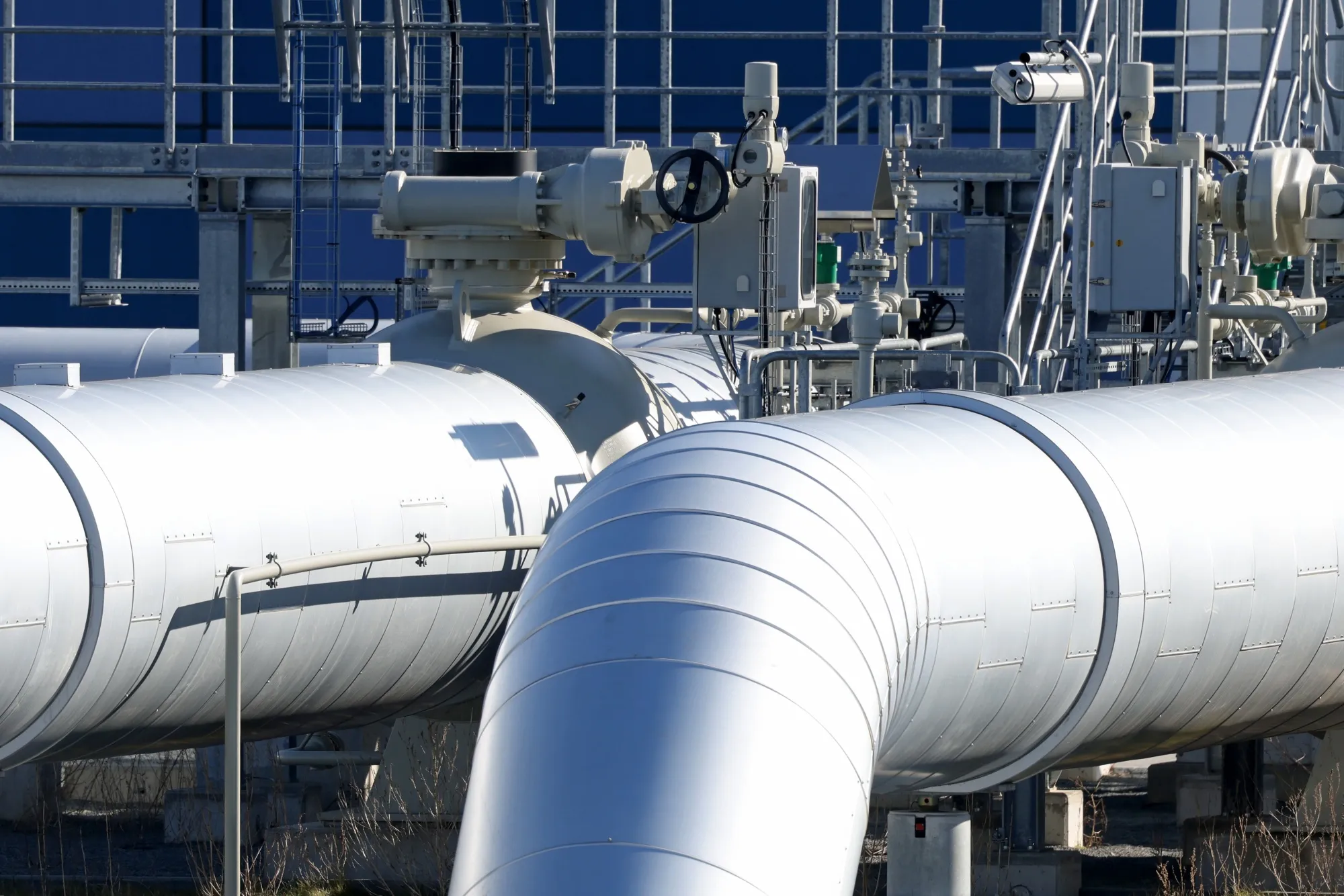The Radeland 2 compressor station for the European Gas Pipeline Link, a downstream pipeline for Nord Stream operated by Gascade Gastransport in Radeland, Germany. The European Union, which is dependent on Russia for about a third of its gas consumption, laid out measures this week to wean the region off Russian supplies this year.