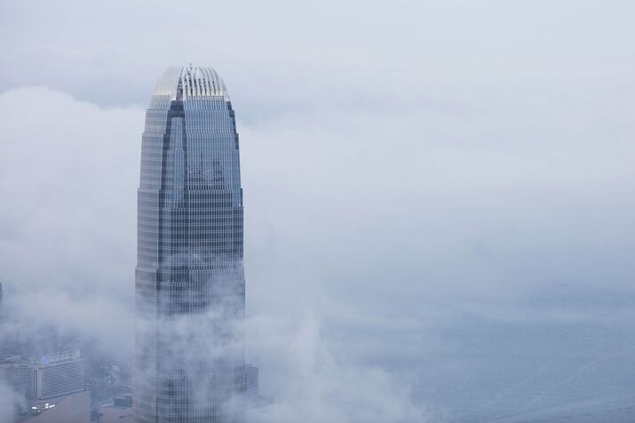 Hong Kong Skyline As China Traders Flee to City In Record Stock-Buying Streak