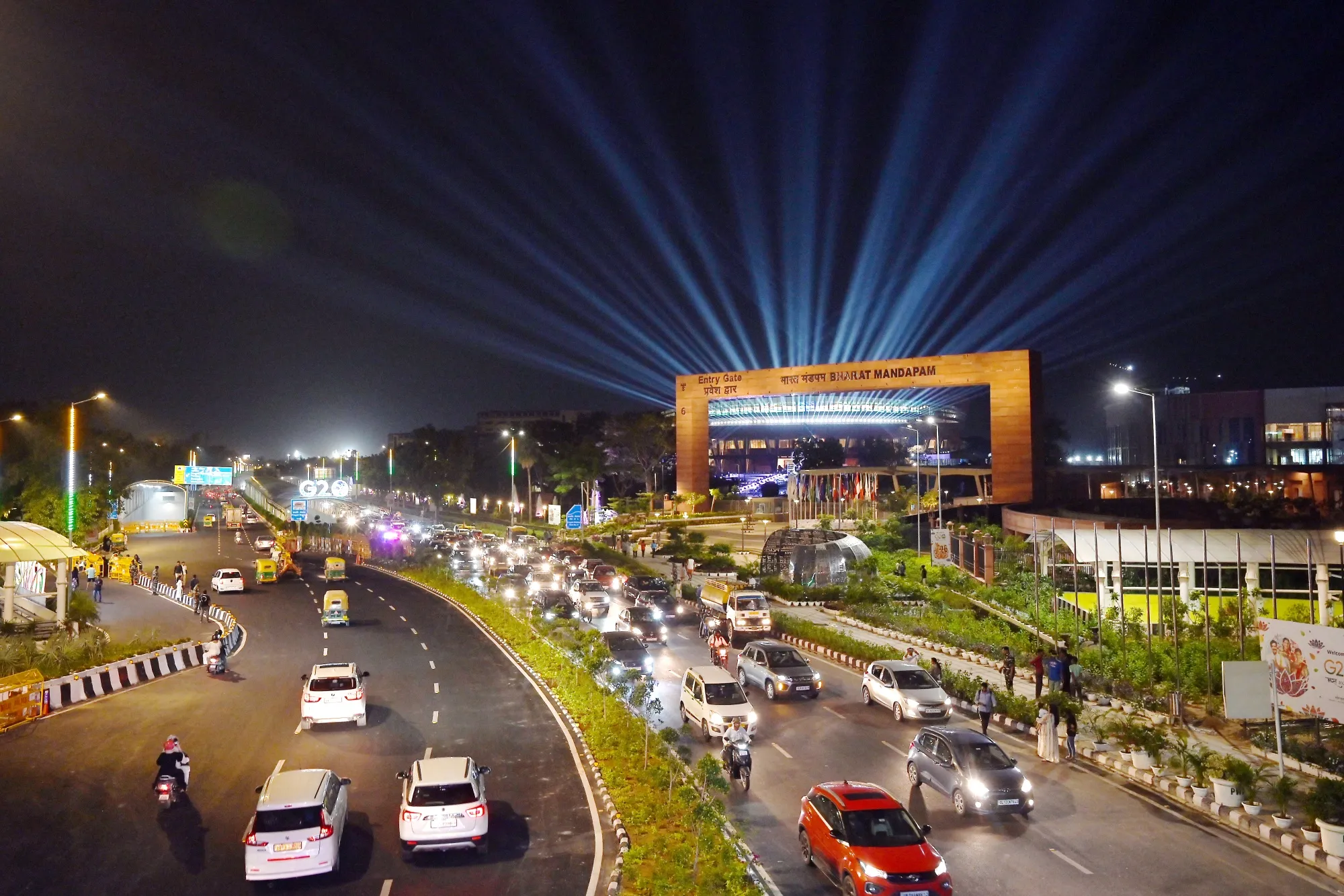 The Bharat Mandapam, venue for the G-20 summit.
