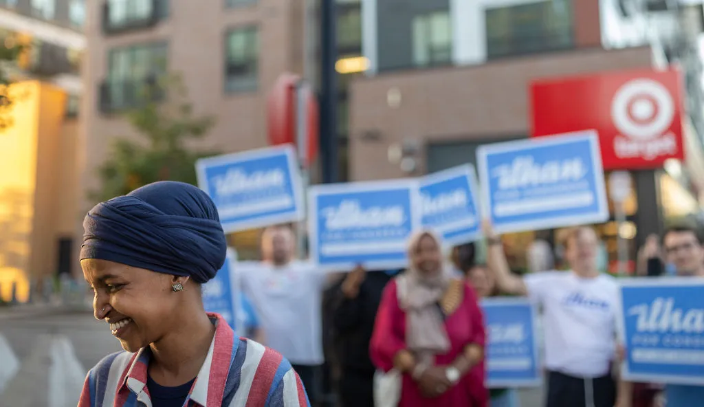 Representative&nbsp;Ilhan Omar: a narrow win.