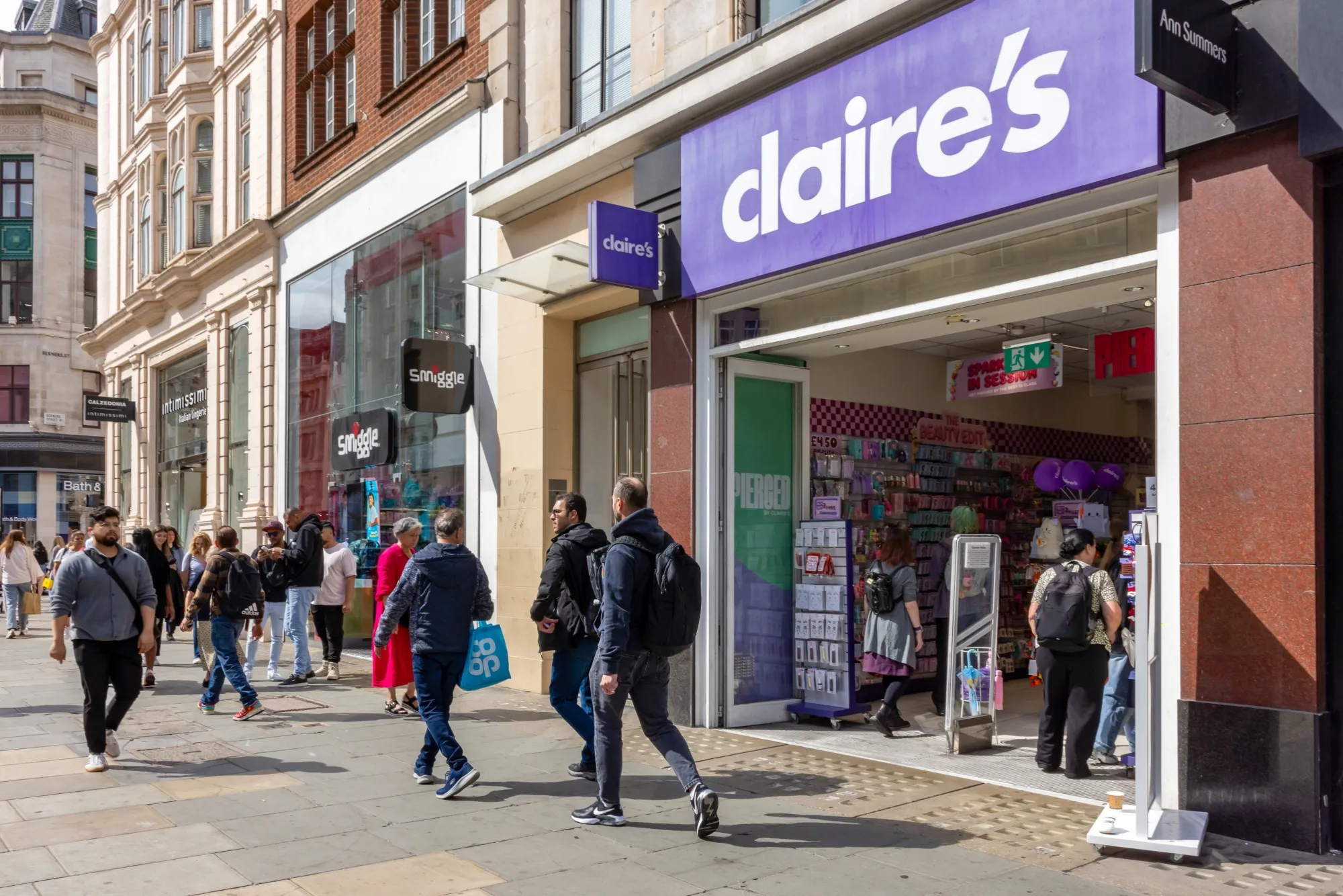 A Claire's store in London in 2025.