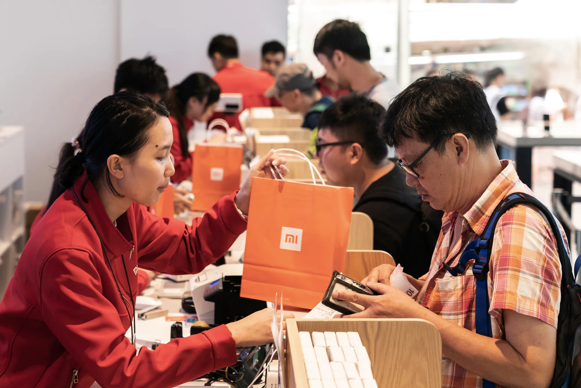 A Xiaomi store in Hong Kong: This is what sells.