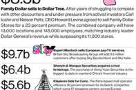 M&A News: Dollar Tree, Family Dollar, BSkyB, Shenyin & Wanguo