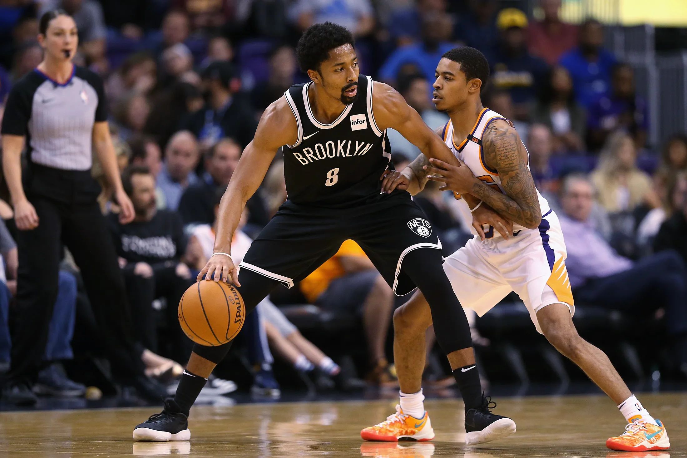 The Brooklyn Nets play in&nbsp;Phoenix, Arizona, on Nov. 6, 2017.