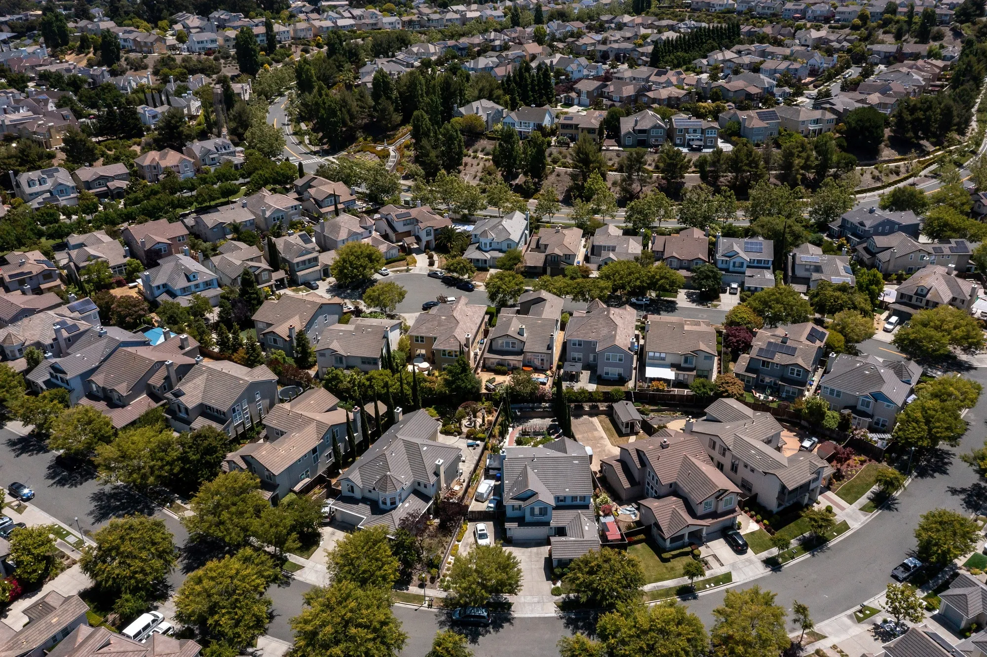 Homes in Hercules, California.
