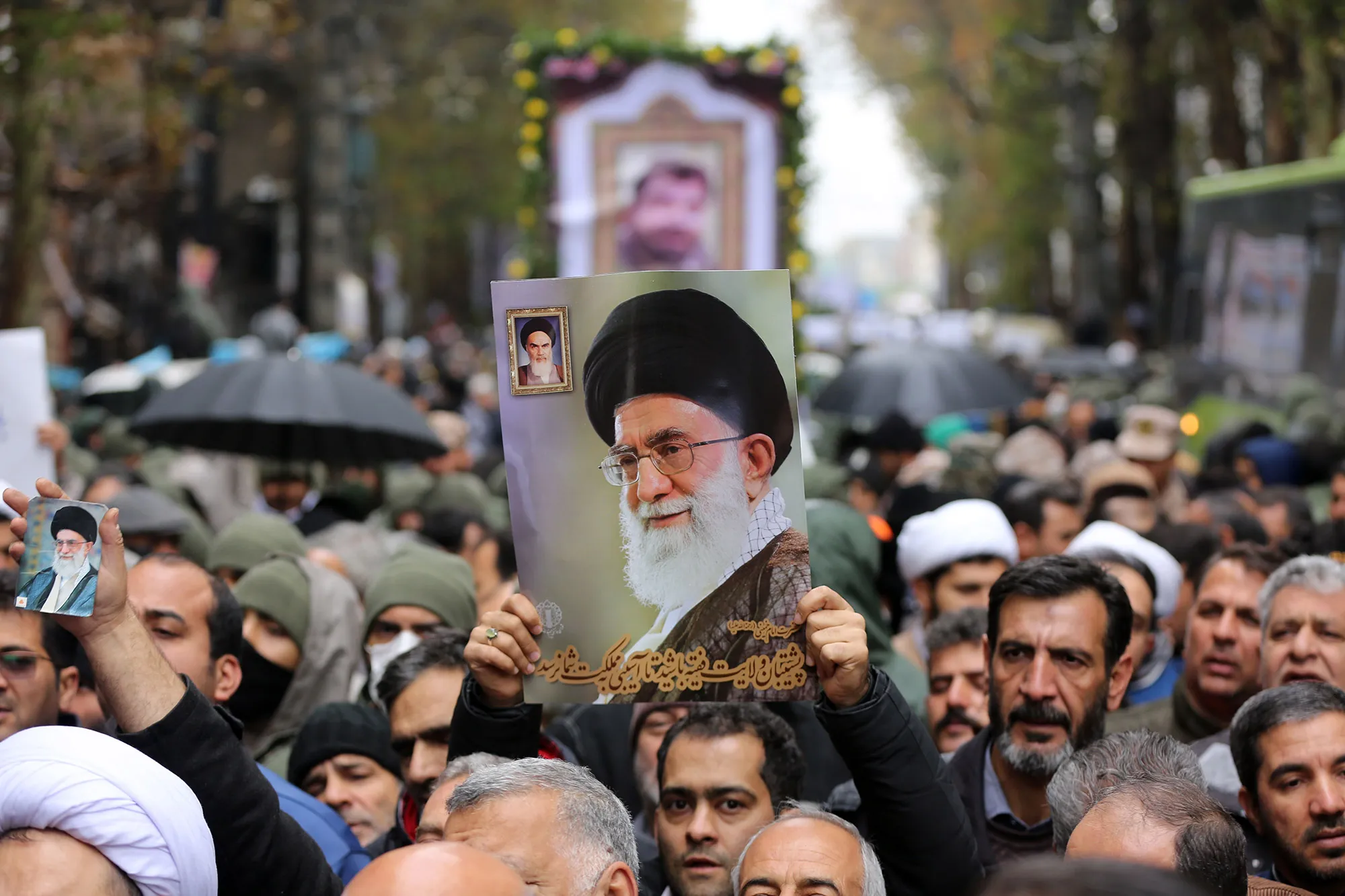 Funeral ceremony of 2 security officers in Tehran