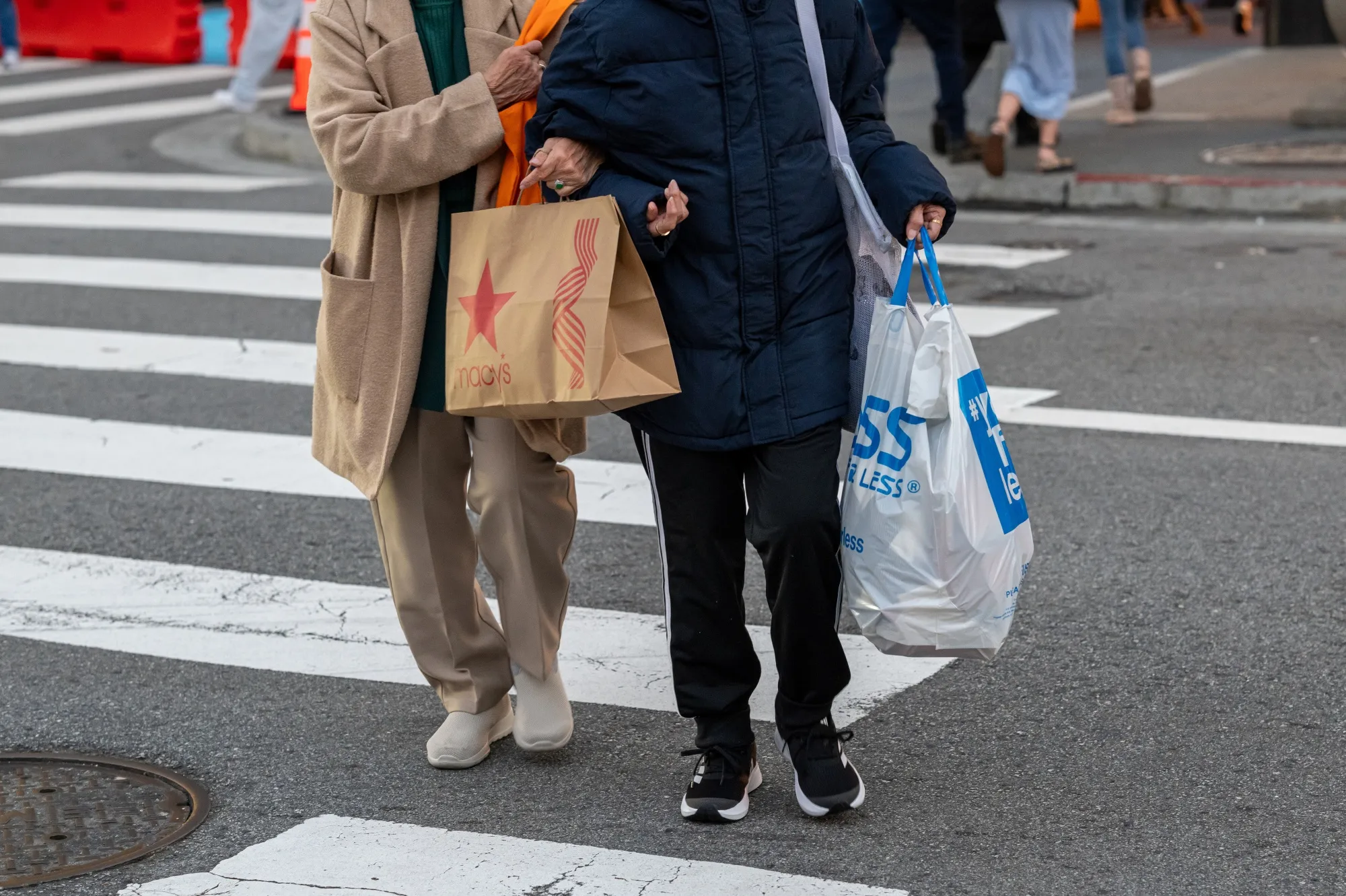 Shoppers in San Francisco’s&nbsp;Union Square.