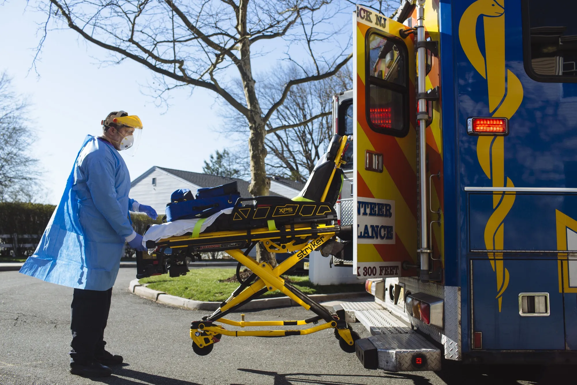 EMTs Respond To Outbreak In New Jersey's Virus Hot Spot Bergen County