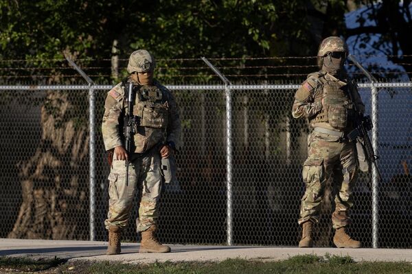 National Guard Arrives At Army Reserve Training Center South Of Chicago