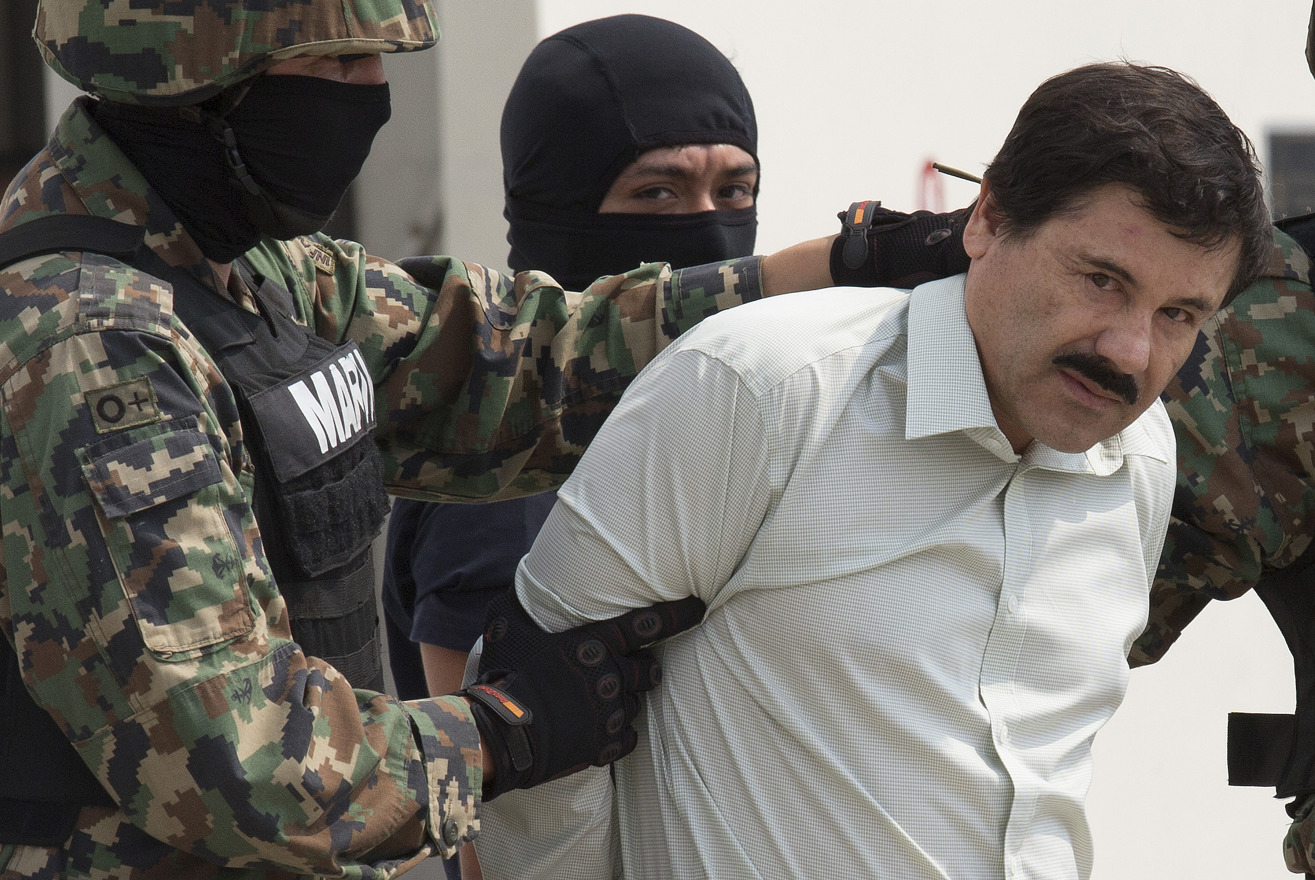 El Chapo Guzman Drug Lord Motif Iron on Patch 