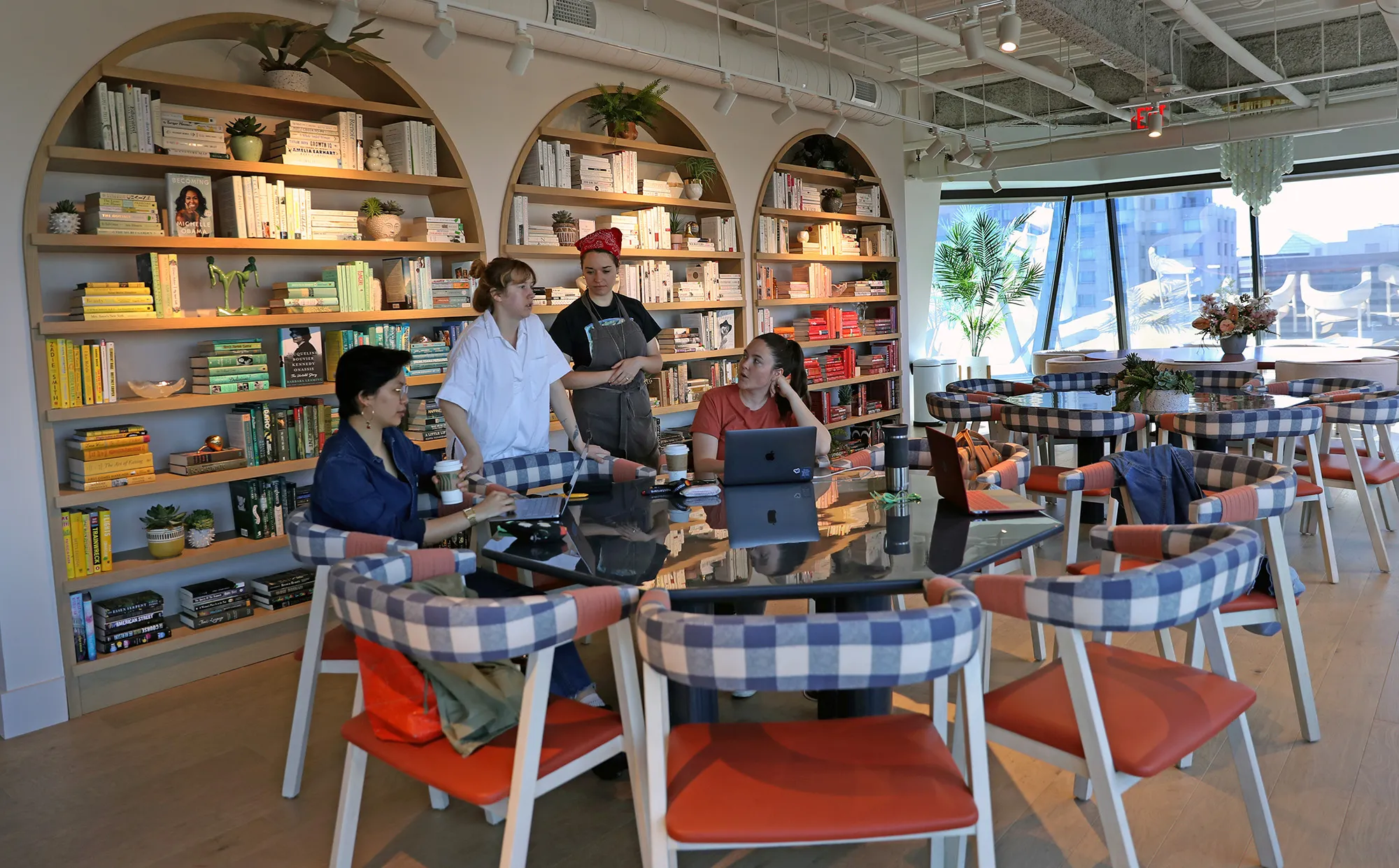 The Wing coworking space in Boston, in June 2019.&nbsp;