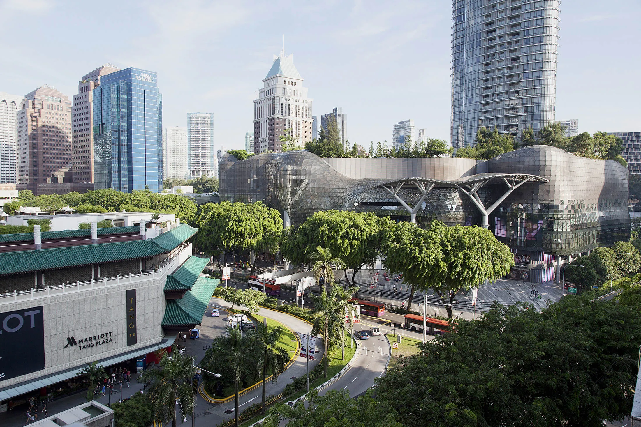 The Ion Orchard shopping mall on Orchard Road in Singapore.
