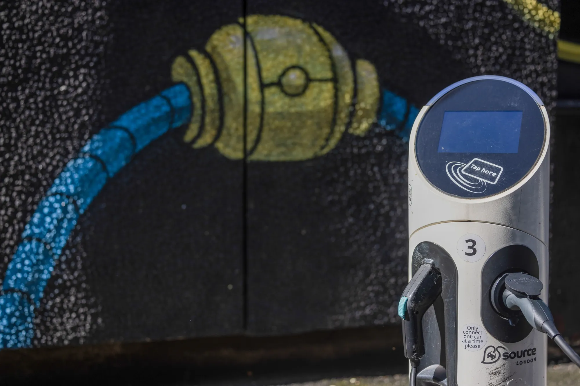 A Source electric vehicle charging point in London