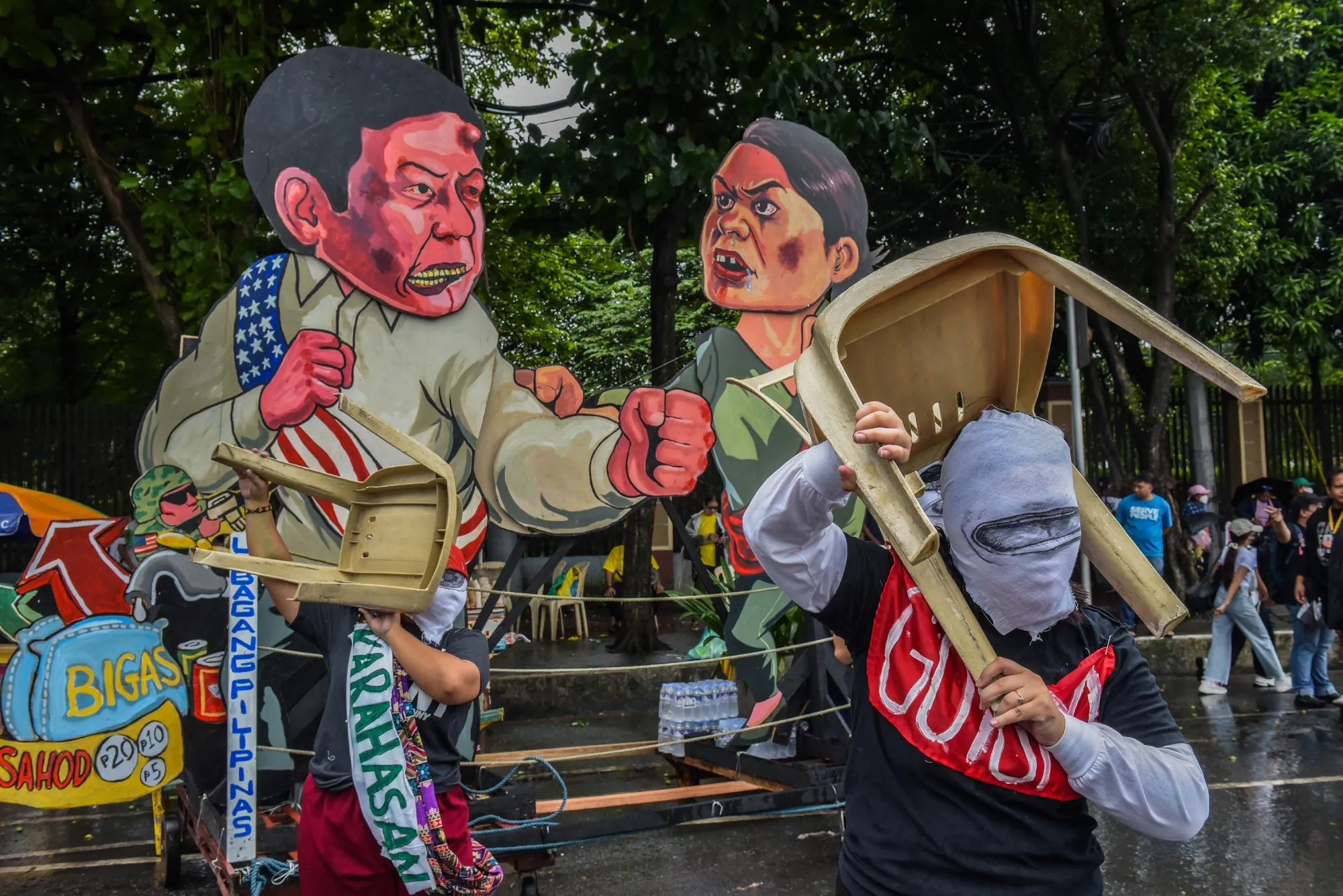 A political rivalry is playing out in bizarre ways.