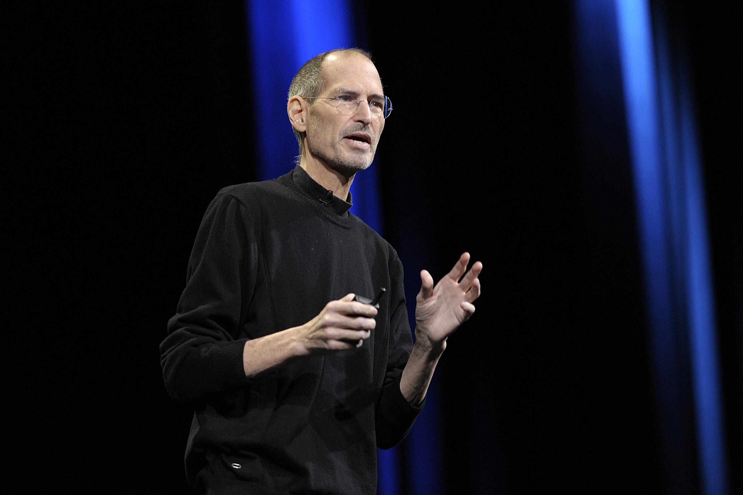 Steve Jobs at the Apple Worldwide Developers Conference 2011.