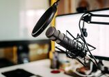 RF podcast mic studio