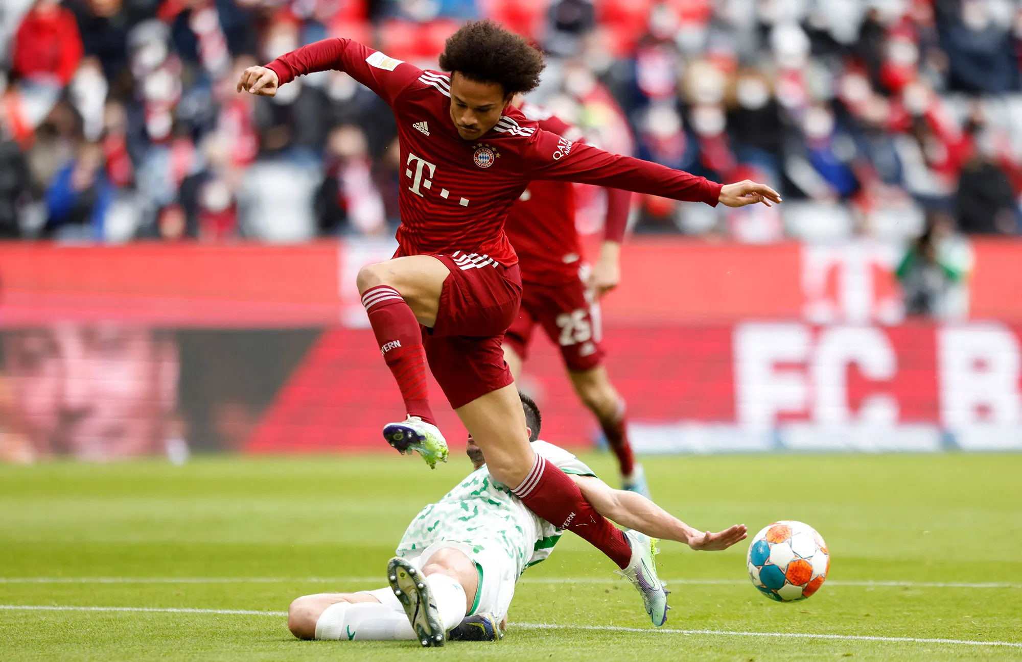 A German first division Bundesliga football match between Bayern Munich and SpVgg Greuther Fuerth in Munich.