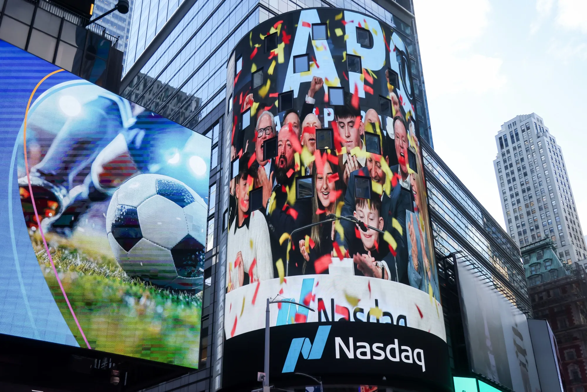 マンハッタン・タイムズスクエア地区のナスダック・マーケット・サイト